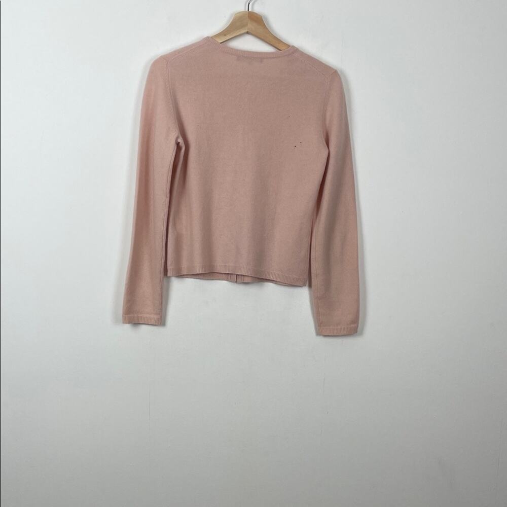Weekend By Max Mara Cashmere Pink Embroidered Grapes Women's M Cardigan Sweater - Picture 6 of 11